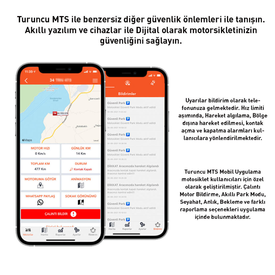 Envepo Turuncu Turuncu Motosiklet Takip Sistemi 24 Aylık
