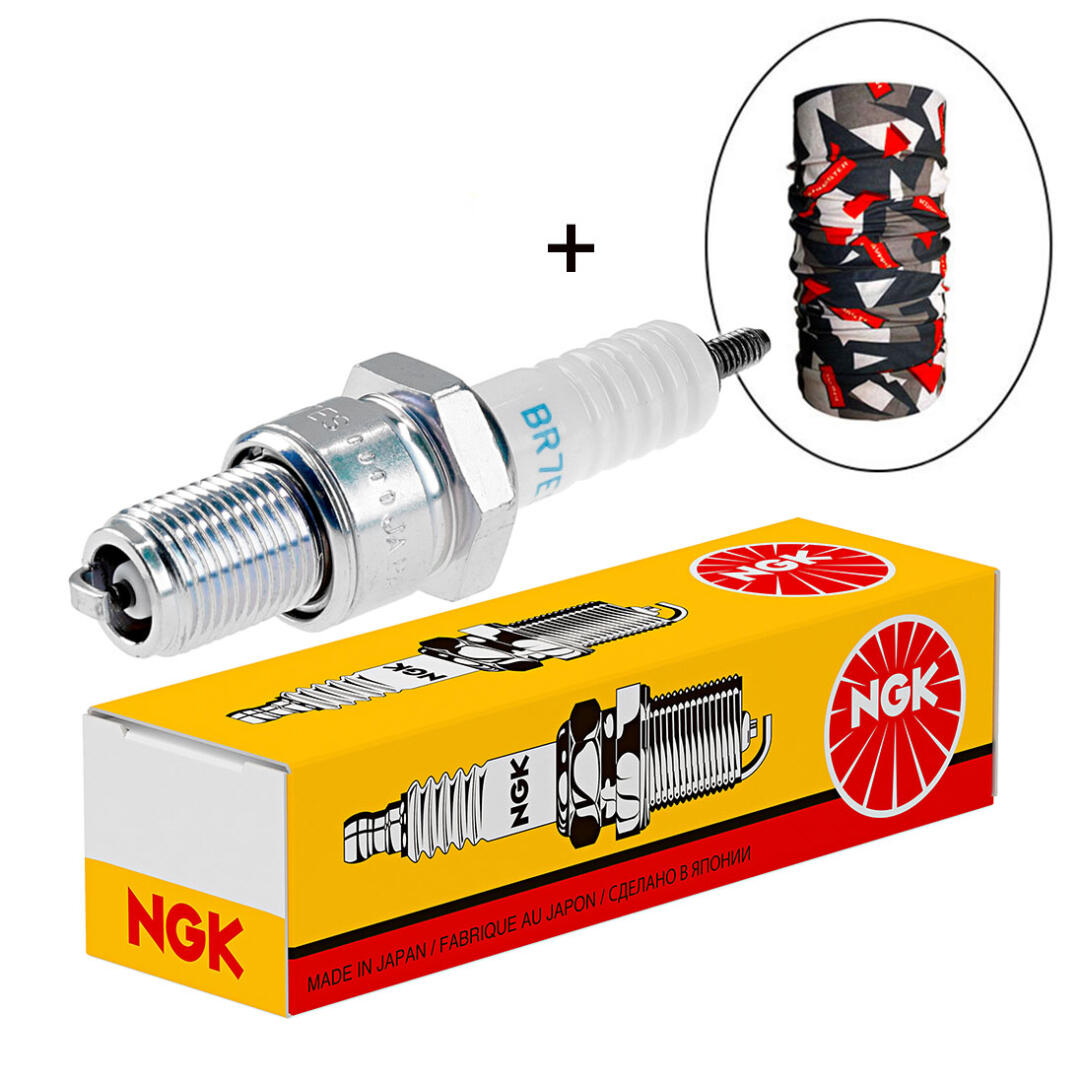 NGK NGK BR7ES Buji + Knmaster Bandana Hediyeli (STOK SORARAK ALINIZ)