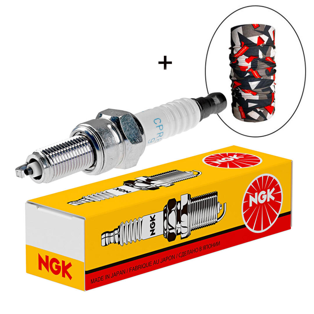 NGK NGK CPR8EB-9 Buji + Knmaster Bandana Hediyeli (STOK SORARAK ALINIZ)