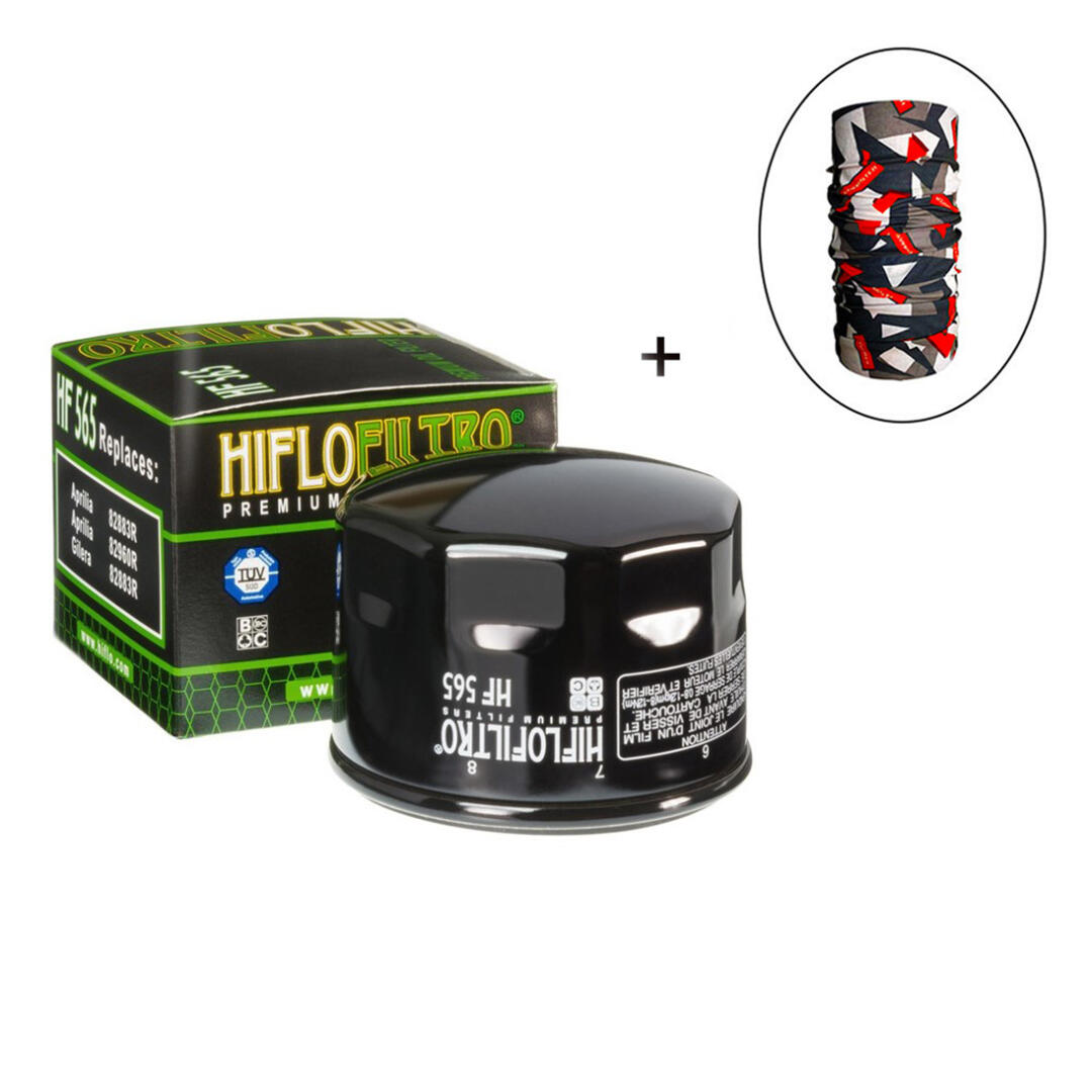 Hiflo Filtro HİFLO HF 565 YAĞ FİLTRESİ + Knmaster Bandana Hediyeli (STOK SORARAK ALINIZ)