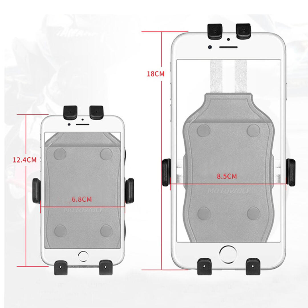 Motowolf Motowolf USB Şarj Soketli Ayna ve Gidon Bağlantılı Telefon Tutucu