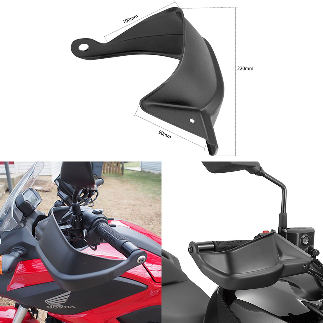 Honda NC 750 X (Uyumlu) Motosiklet Elcik Koruma Takımı Siyah