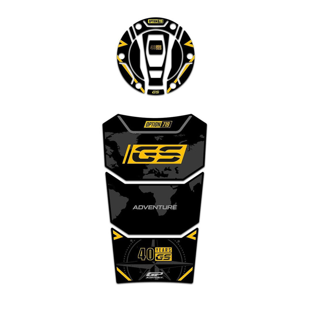 GP Kompozit BMW R 1200 GS / R 1250 GS ADV 2013-2023 Uyumlu Tank Pad 40.Yıl GP03140665002172