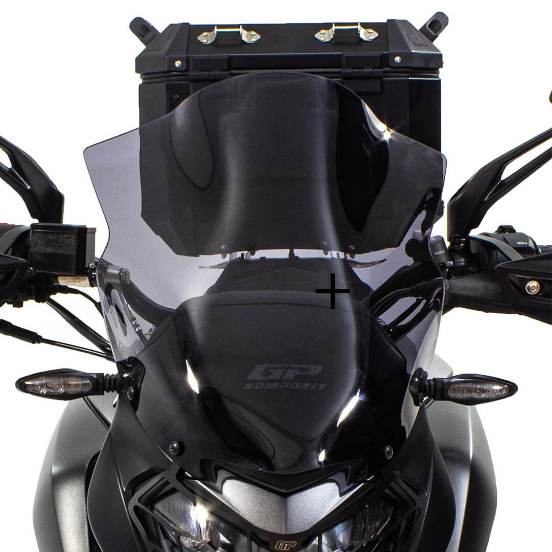 GP Kompozit GP Kompozit Bajaj Dominar 250 / 400 2017-2023 Uyumlu Kısa Ön Cam Siyah 37 Cm GP01030400100031