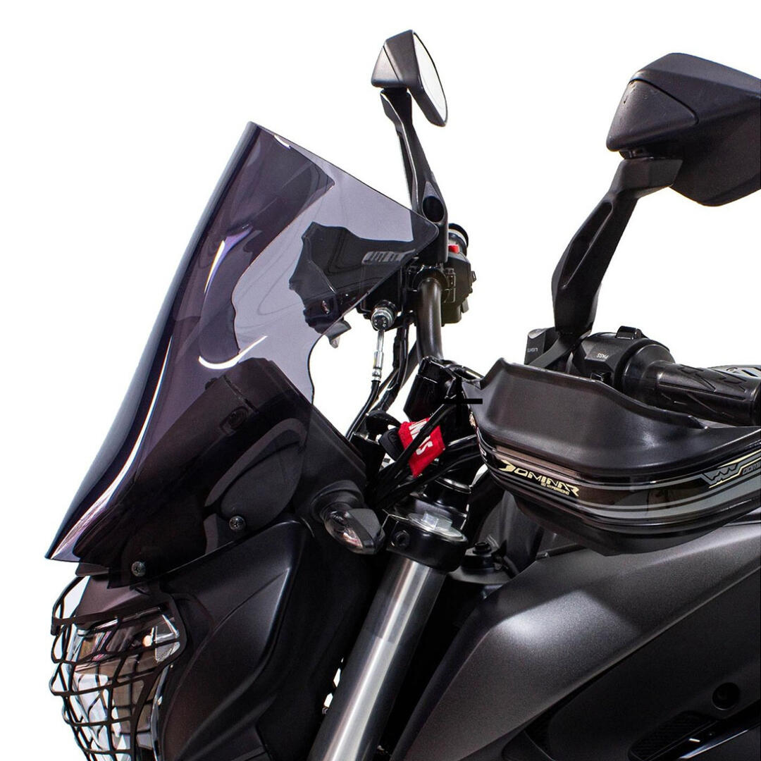 GP Kompozit GP Kompozit Bajaj Dominar 250 / 400 2017-2023 Uyumlu Kısa Ön Cam Siyah 37 Cm GP01030400100031