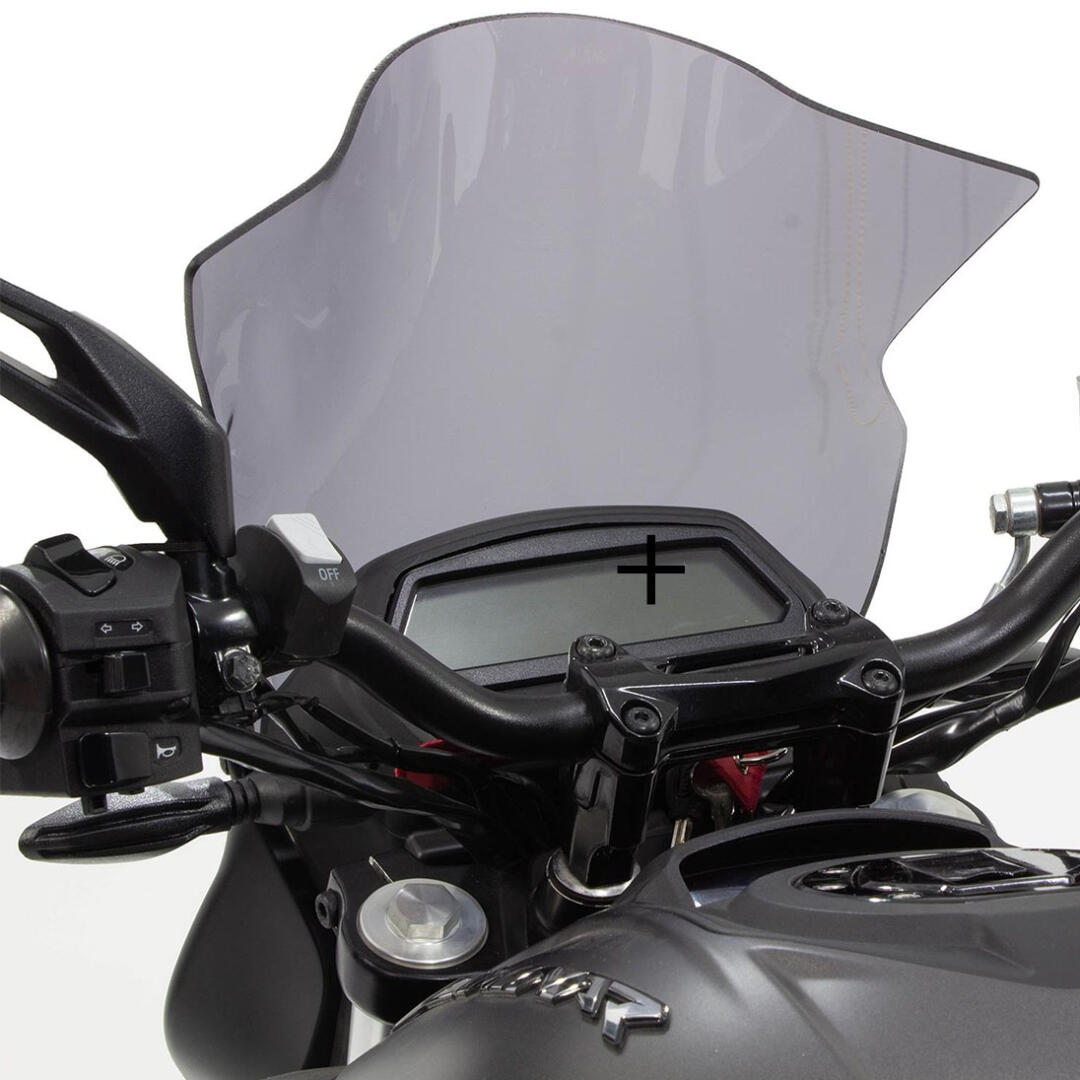 GP Kompozit GP Kompozit Bajaj Dominar 250 / 400 2017-2023 Uyumlu Kısa Ön Cam Siyah 37 Cm GP01030400100031