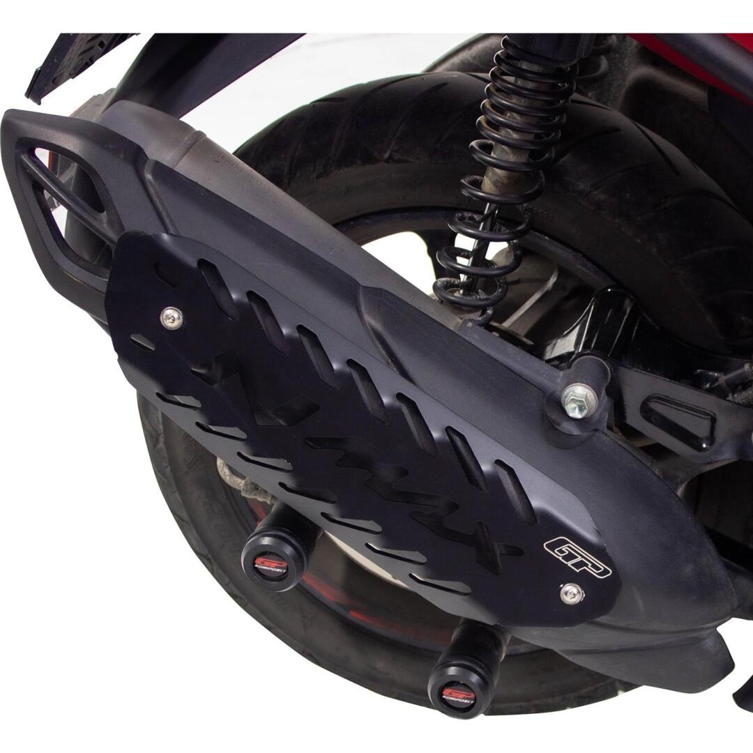 YAMAHA GP Kompozit Yamaha NMAX 125 / 155 2021 Uyumlu Egzoz Koruma Kapağı Siyah GP19170200102048