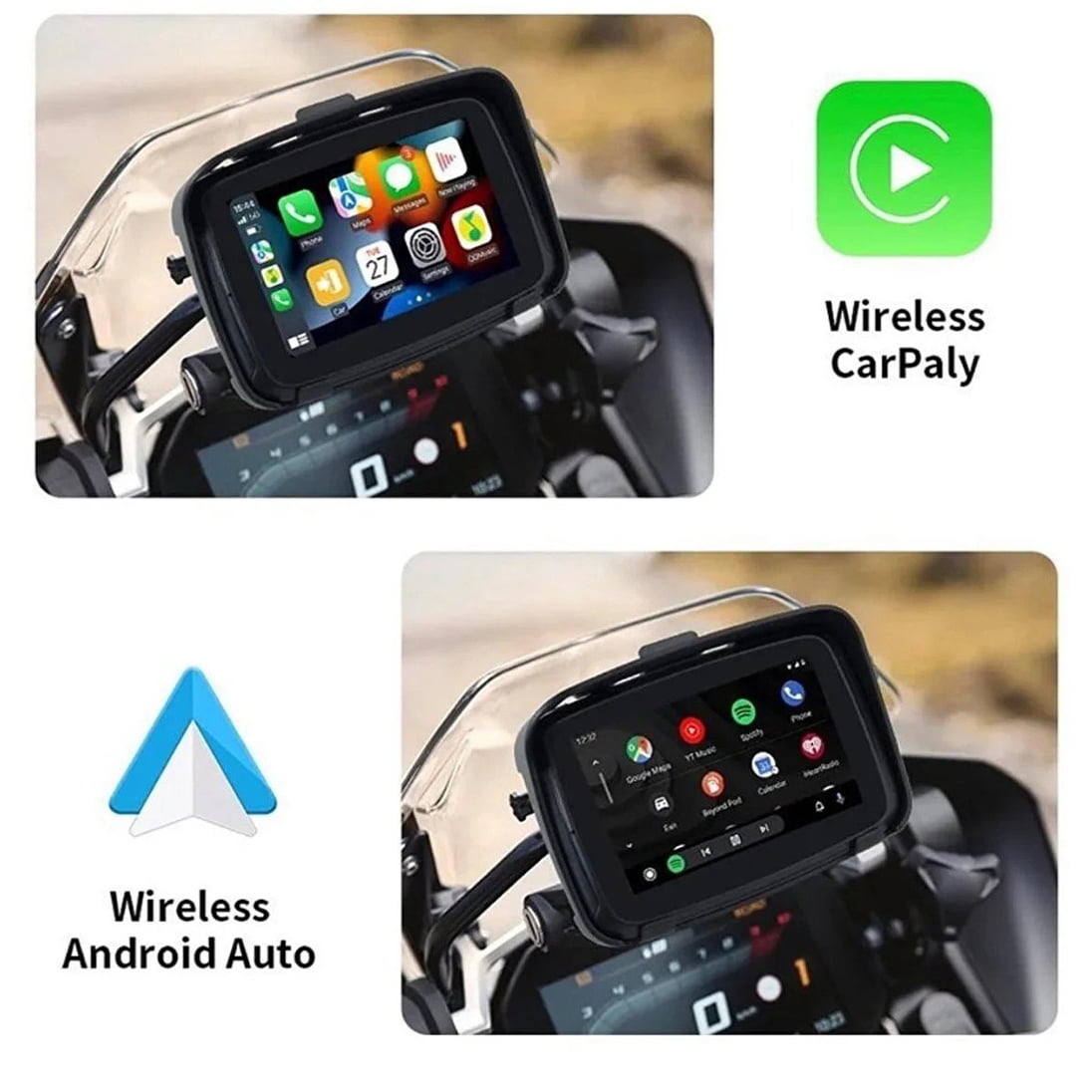Motosiklet Su Geçirmez CarPlay/Navigasyon Cihazı