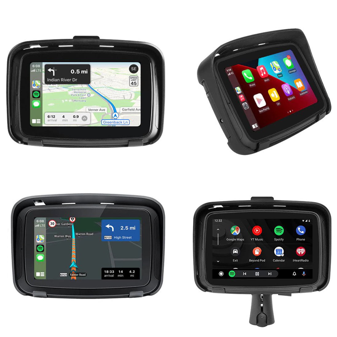 Motosiklet Su Geçirmez CarPlay/Navigasyon Cihazı