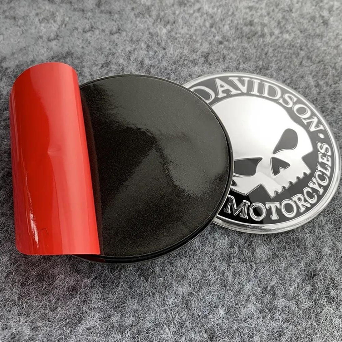 Harley Davidson Kuru Kafa 3D Kabartmalı Alüminyum Sticker