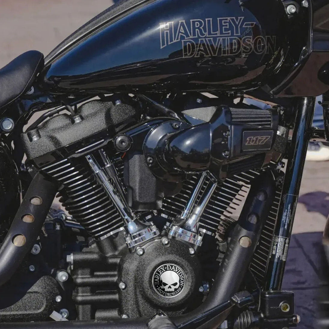 Harley Davidson Kuru Kafa 3D Kabartmalı Alüminyum Sticker