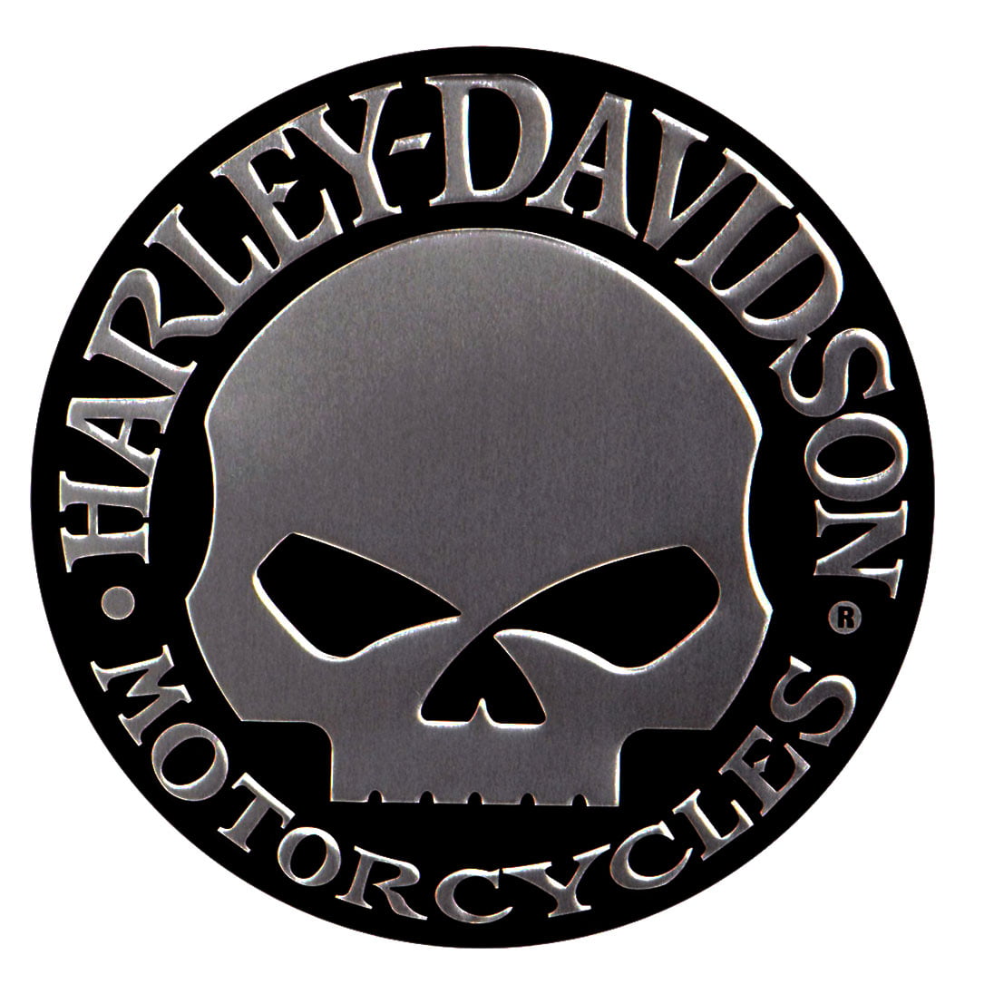 Harley Davidson Kuru Kafa 3D Kabartmalı Alüminyum Sticker