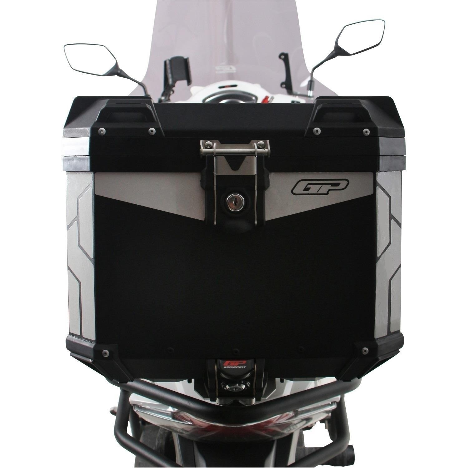 GP Kompozit Universal 37 lt Alüminyum Motosiklet Çantası Siyah GP06010200102218