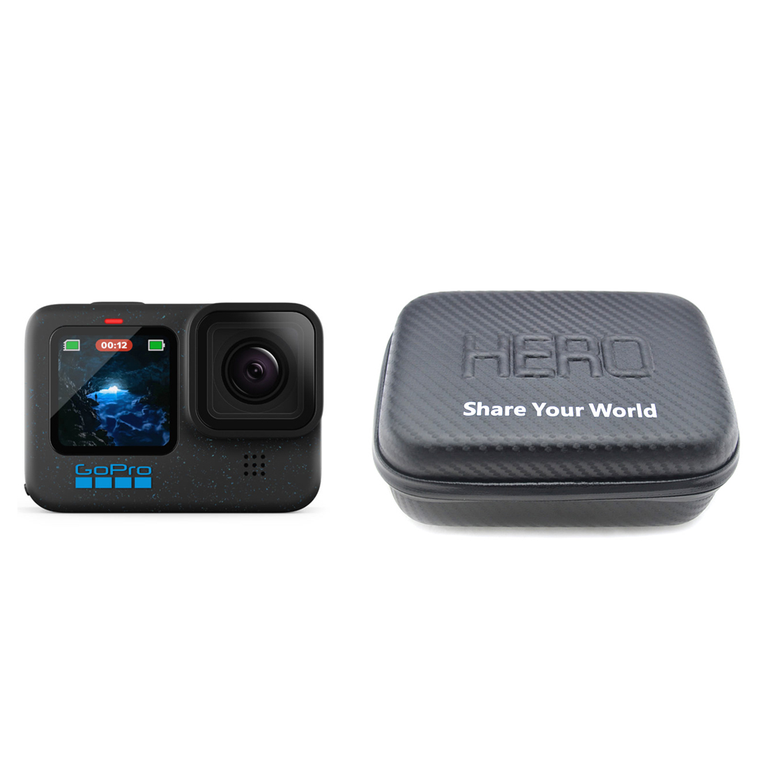 GoPro Aksiyon Kamera + Knmaster GoPro Küçük Boy Karbon Çanta