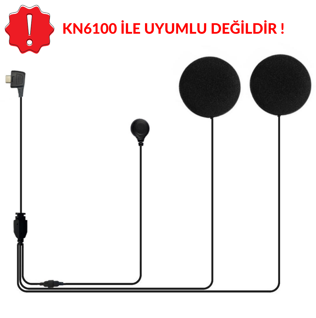 Cmmk-06 Plus Bluetooth Intercom Seti Uyumlu Kapalı Kask Kulaklık Seti