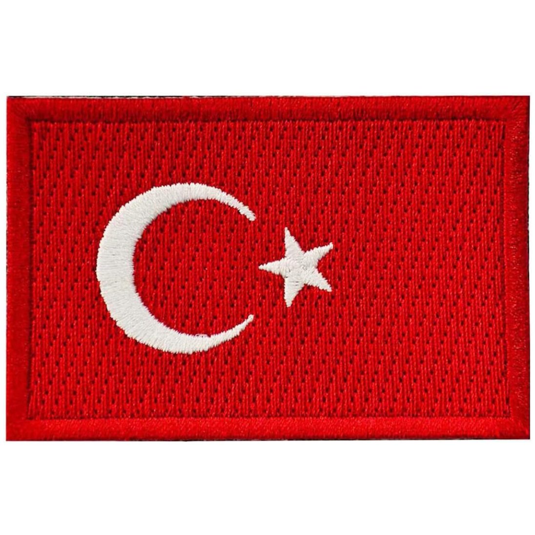 Türk Bayrağı Patch Kırmızı Nakış