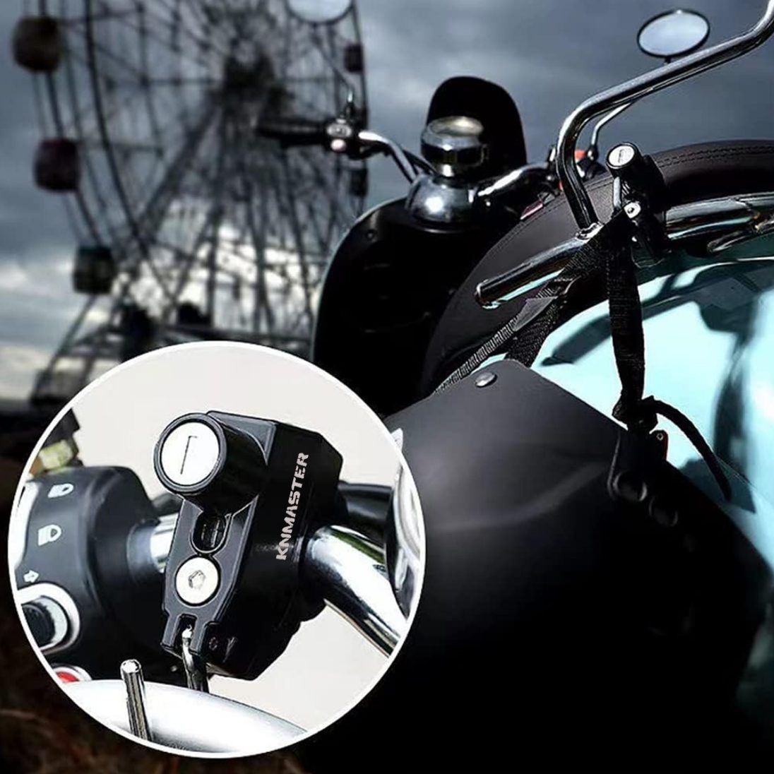 Knmaster HL100 Evrensel Motosiklet Kask Kilidi