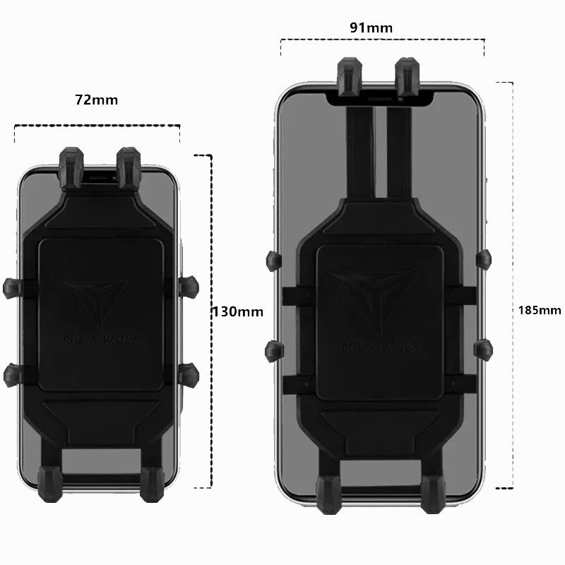 Titreşim Engelleyici Gidon Bağlantılı Kablosuz Wireless + USB Şarjlı Telefon Tutucu