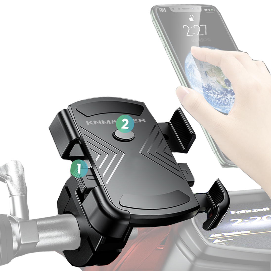 Knmaster TT-600 Tüm Motosikletlere Uyumlu Telefon Tutucu