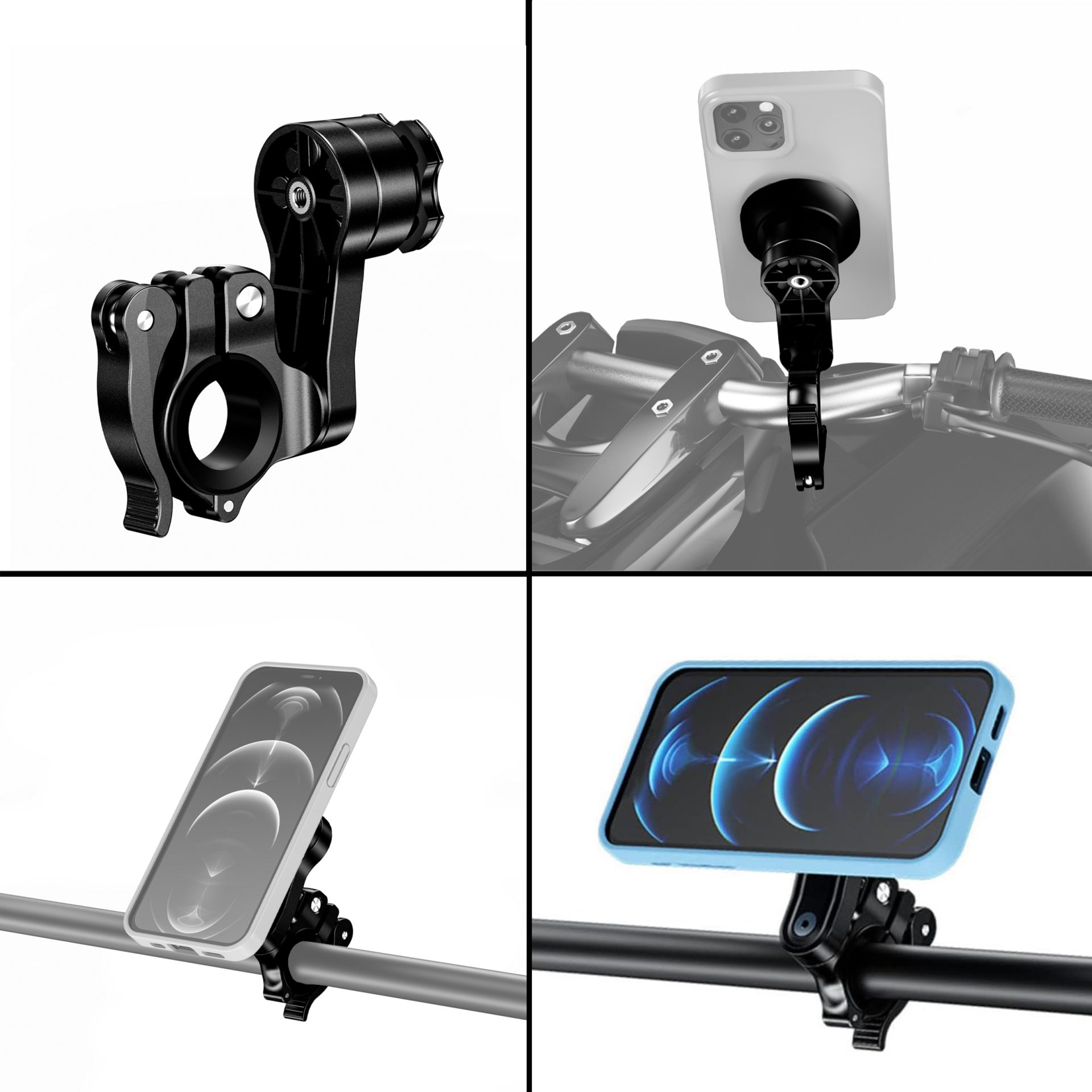 Knmaster TT-720 Tüm Motosikletlere Uyumlu Telefon Tutucu