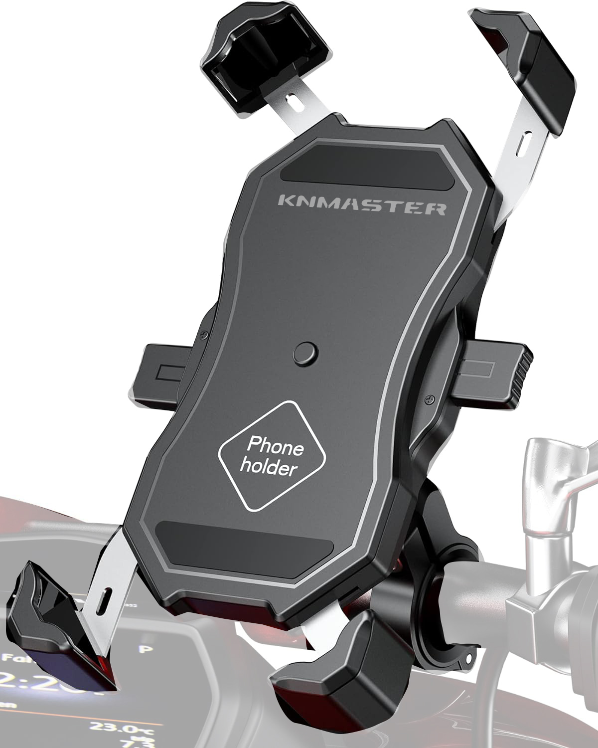 Knmaster TT-450 Titreşim Engelleyici Tüm Motosikletlere Uyumlu Telefon Tutucu