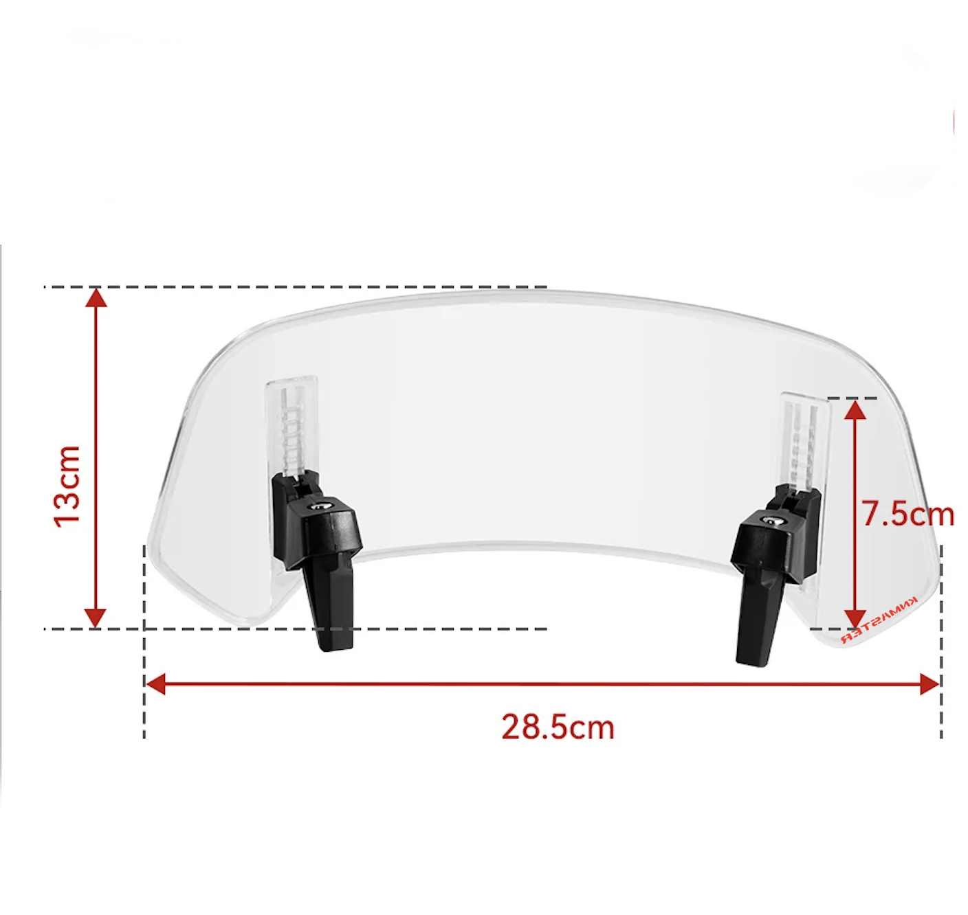 Knmaster RS-400A Yeni Nesil Kademeli Rüzgar Saptırıcı Şeffaf Ön Cam Uzatma / Deflektör