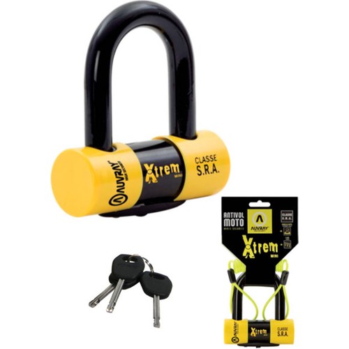 Auvray Xtreme Mini U Disk Kilidi 52X65mm + Hatırlatma Kablosu