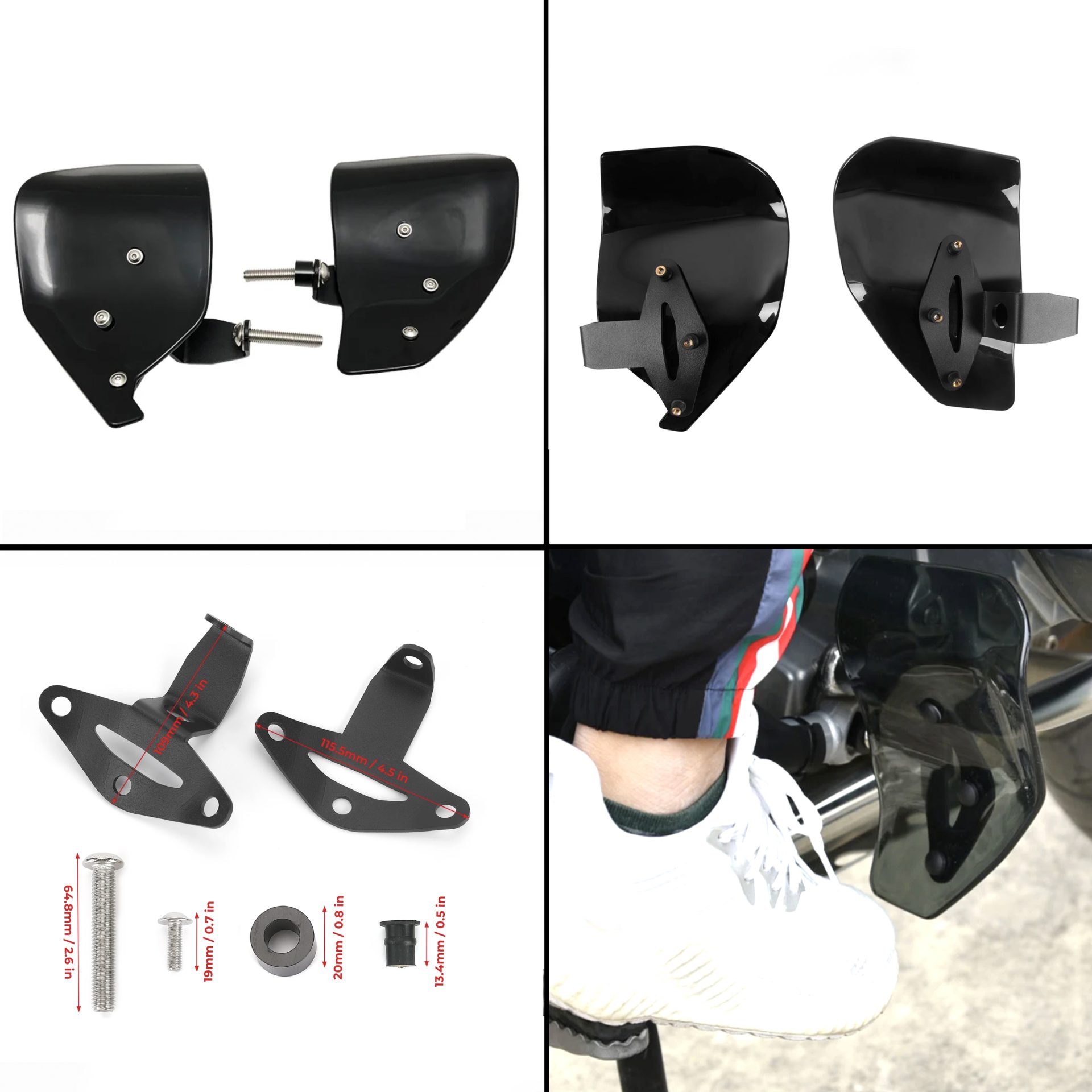 Knmaster BMW R1200GS – R1250GS ( 2013 – 2024) Siyah Ayak Koruyucu 