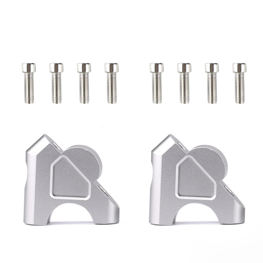 Knmaster 32 mm Motosiklet Gri Gidon Yükseltme Aparatı  