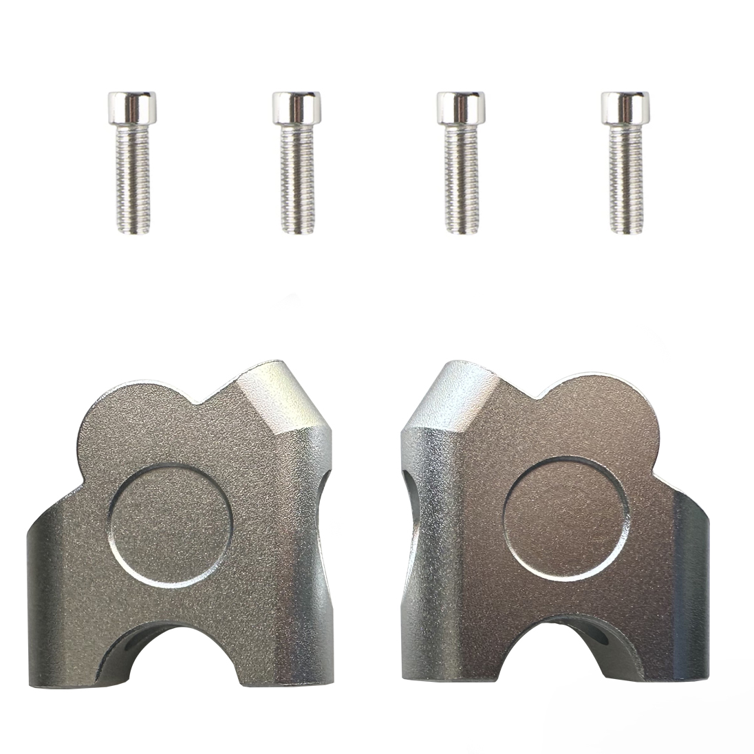 Knmaster 22 mm Motosiklet Gri Gidon Yükseltme Aparatı  
