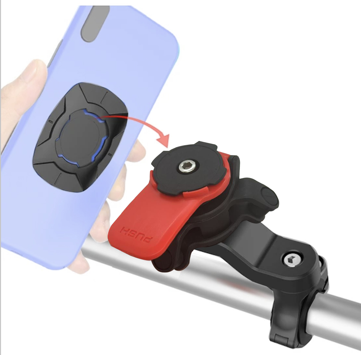 Knmaster TT-700 Plus Titreşim Engelleyici Tüm Motosikletlere Uyumlu Hayalet Telefon Tutucu