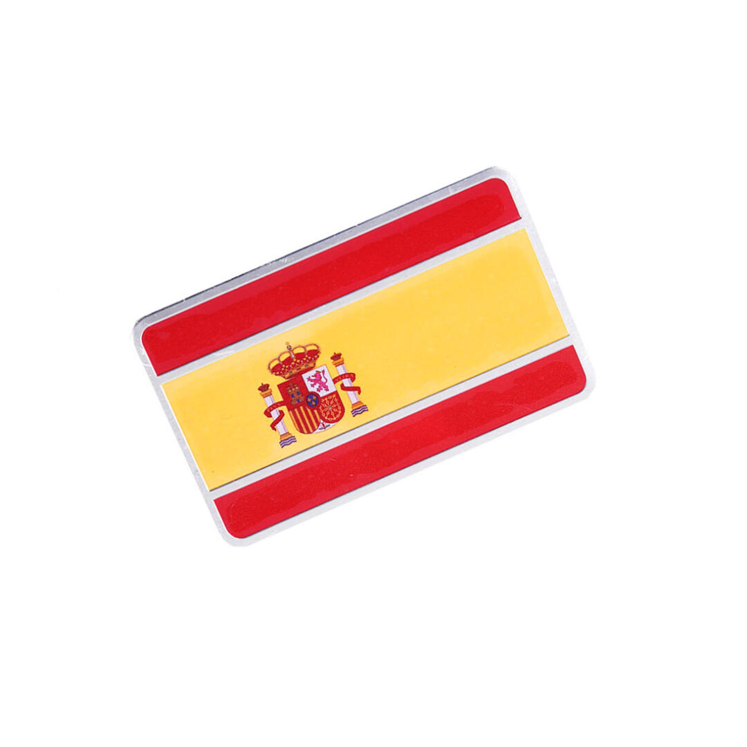 Ülke Bayrakları Alüminyum Dikdörtgen Sticker
