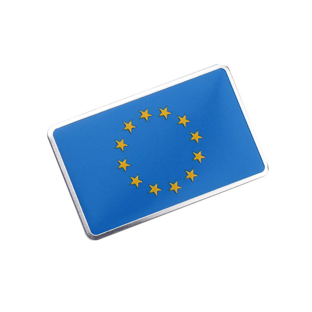 Ülke Bayrakları Alüminyum Dikdörtgen Sticker
