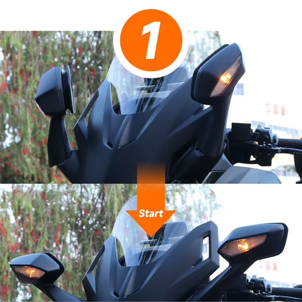 Knmaster MA1000 – Forza Otomatik Katlanır Motosiklet Aynası