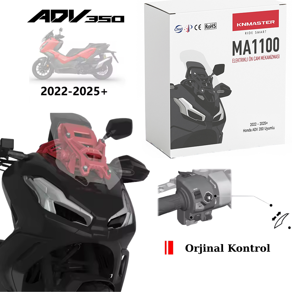HONDA KNMASTER MA1100 Honda Adv350 Uyumlu Elektrikli Ön Cam Mekanizması HONDA KNMASTER MA1100 Honda Adv350 Uyumlu Elektrikli Ön Cam Mekanizması