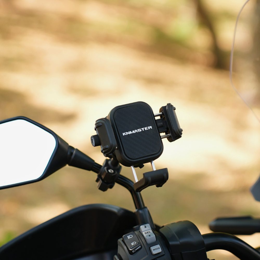 KNMASTER TT870 Titreşim Önleyicili Motosiklet Telefon Tutucu