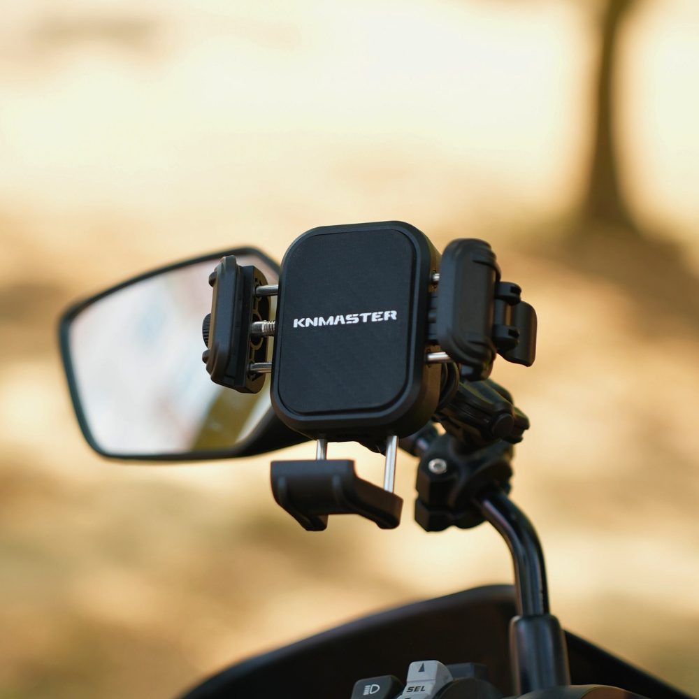 KNMASTER TT870 Titreşim Önleyicili Motosiklet Telefon Tutucu