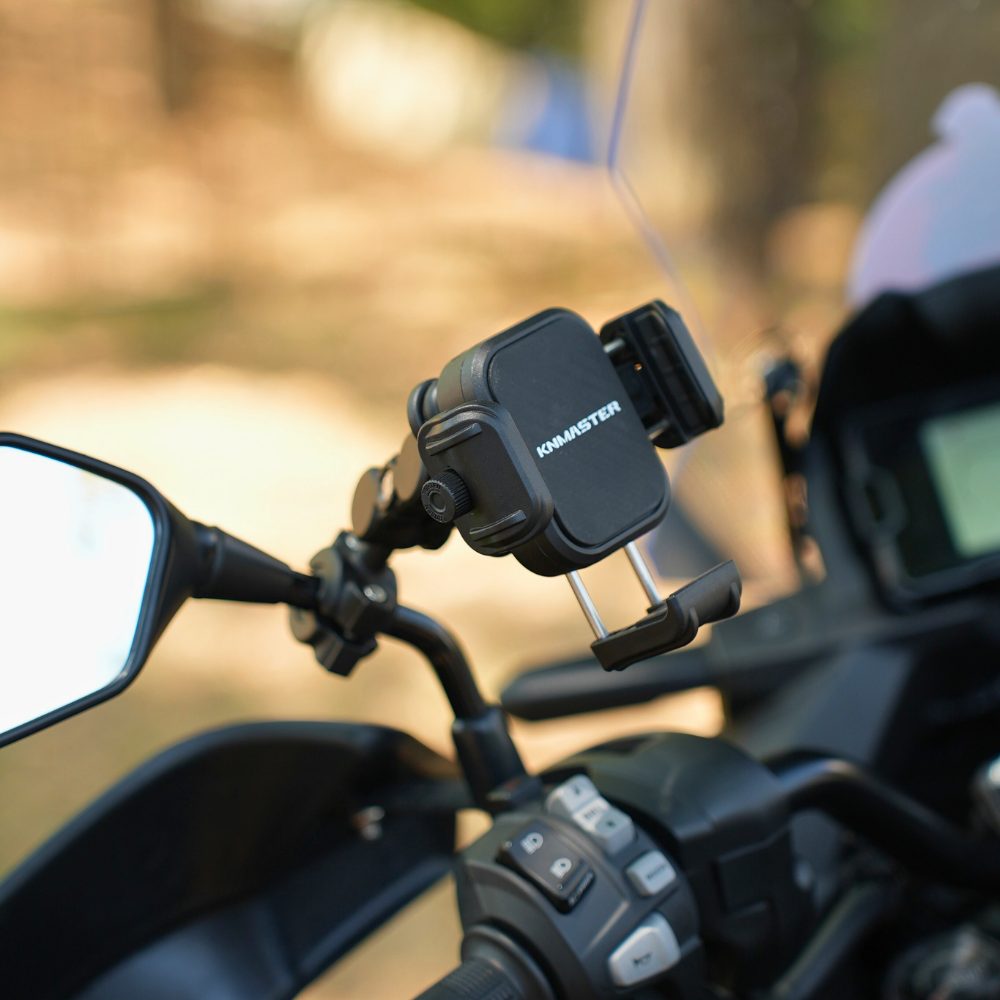 KNMASTER TT870 Titreşim Önleyicili Motosiklet Telefon Tutucu
