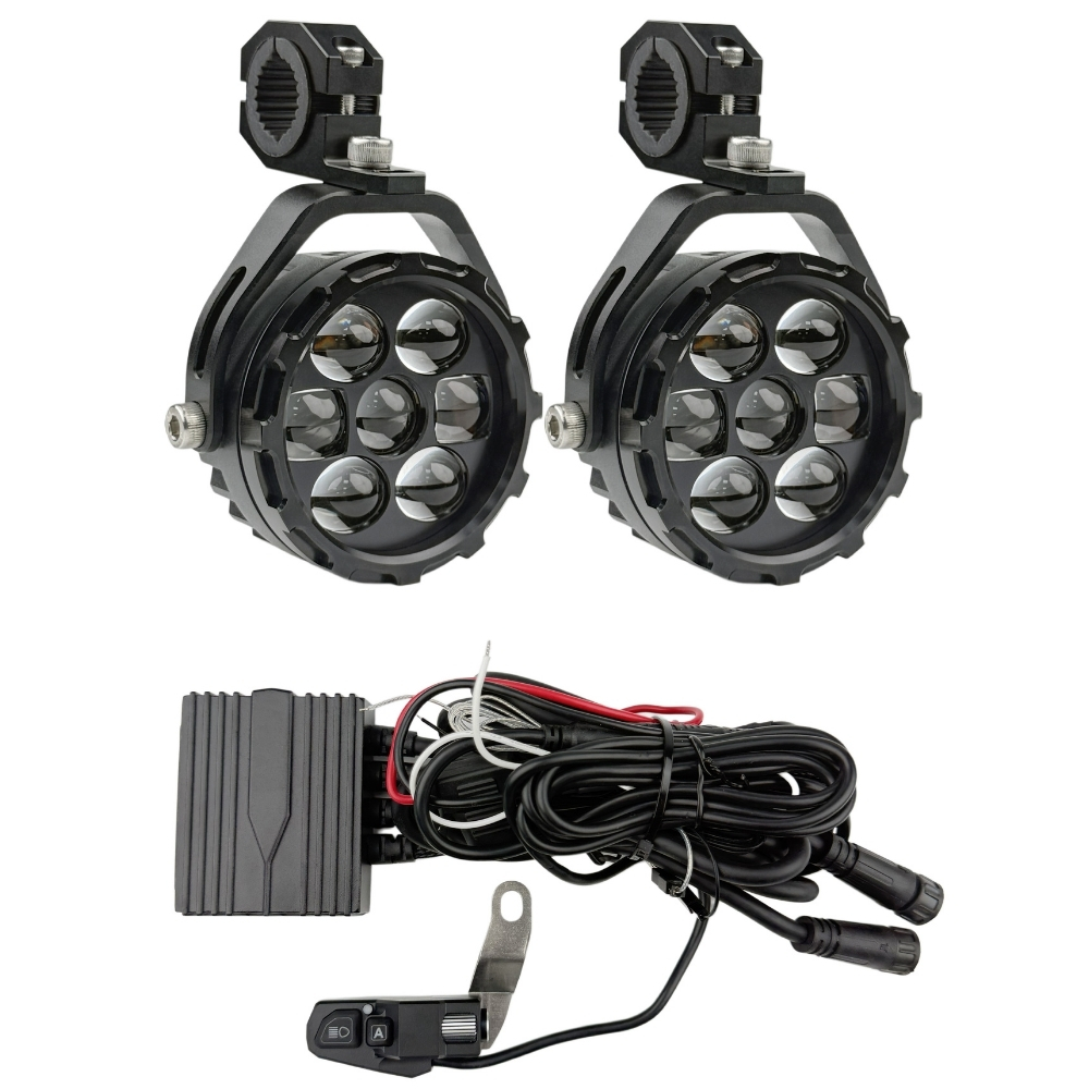 KNMASTER VOLENTA 90W 3 Renkli Motosiklet LED Sis Farı