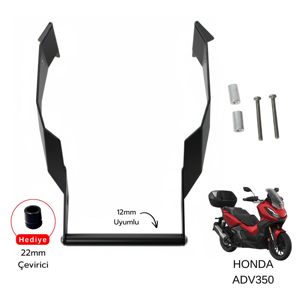 HONDA Pixel – Honda ADV350 Uyumlu Telefon & Navigasyon Tutucu – Siyah