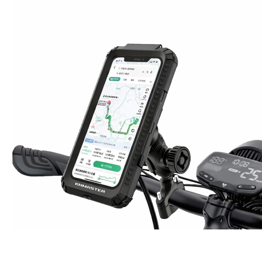 KNMASTER TT950WUC Kablosuz Şarjlı Tüm Motosikletlere Uyumlu Kapalı Telefon Tutucu
