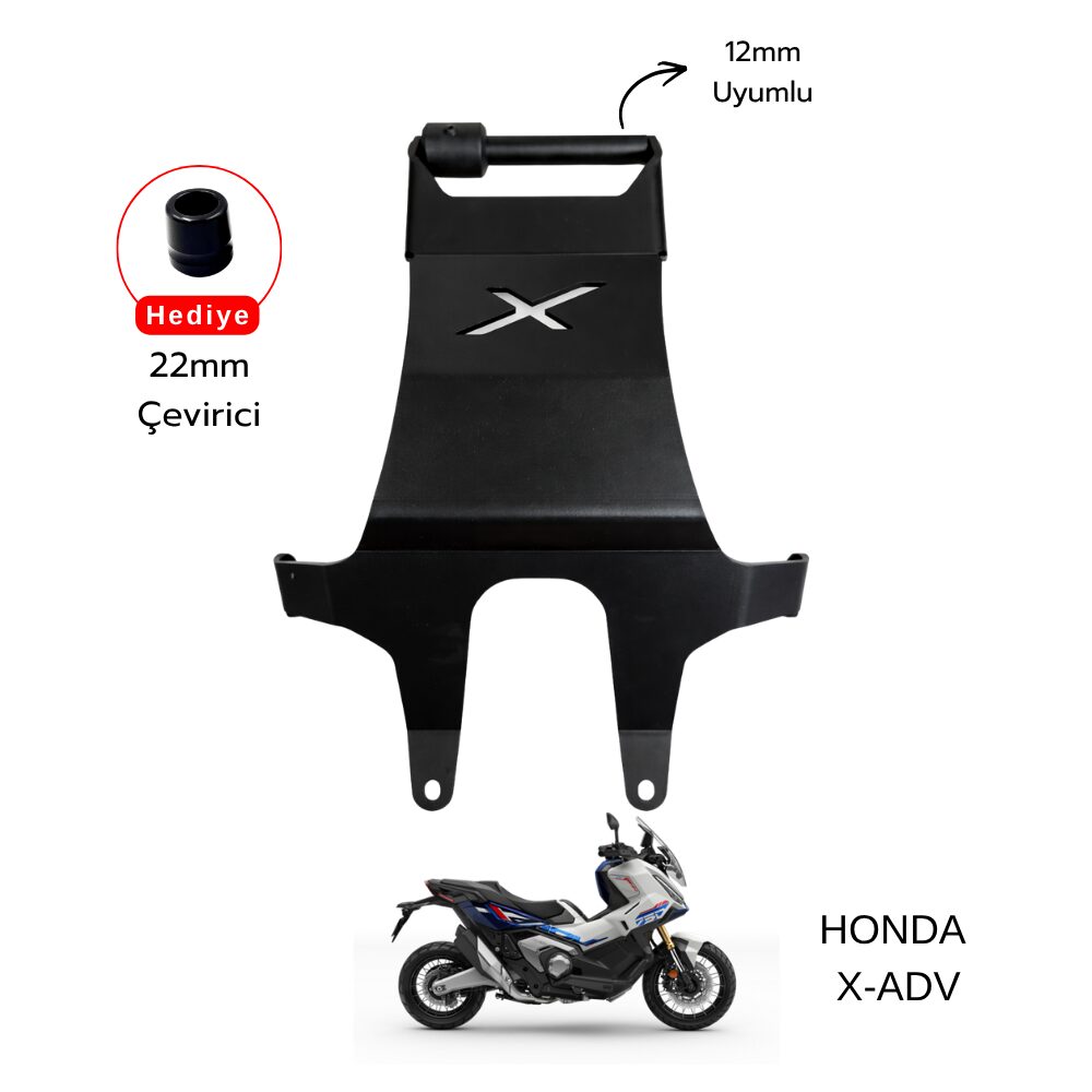 Pixel – Honda X-Adv 750 Uyumlu Telefon & Navigasyon Tutucu – Siyah