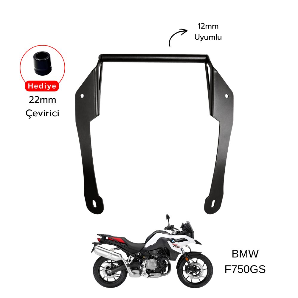 Pixel – BMW F750GS Uyumlu Telefon & Navigasyon Tutucu – Siyah