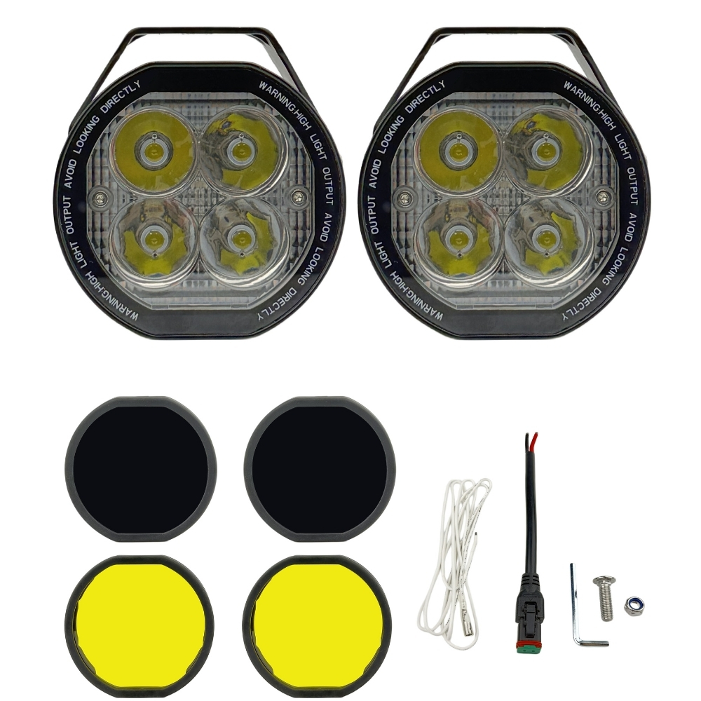 KNMASTER BLAYN 40W Lens Değiştirilebilir Motosiklet LED Sis Farı