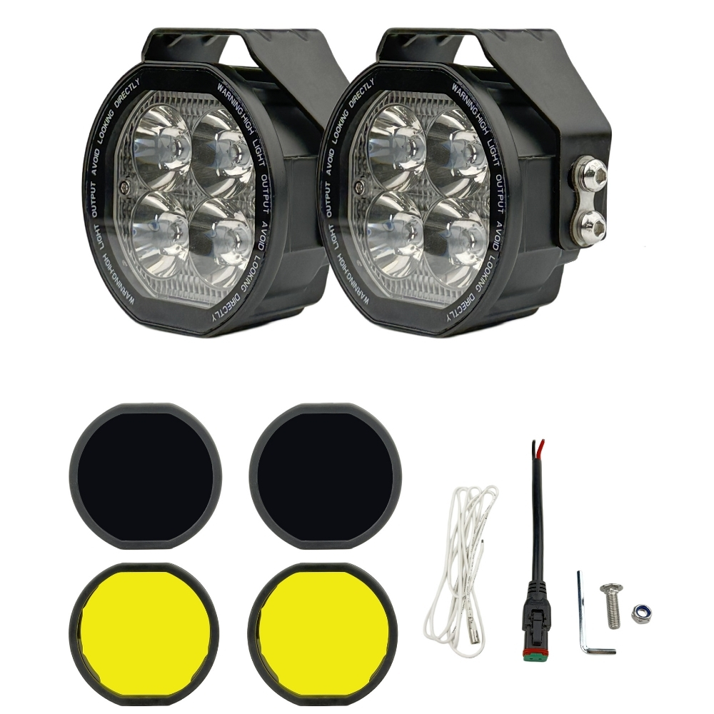 KNMASTER BLAYN 40W Lens Değiştirilebilir Motosiklet LED Sis Farı
