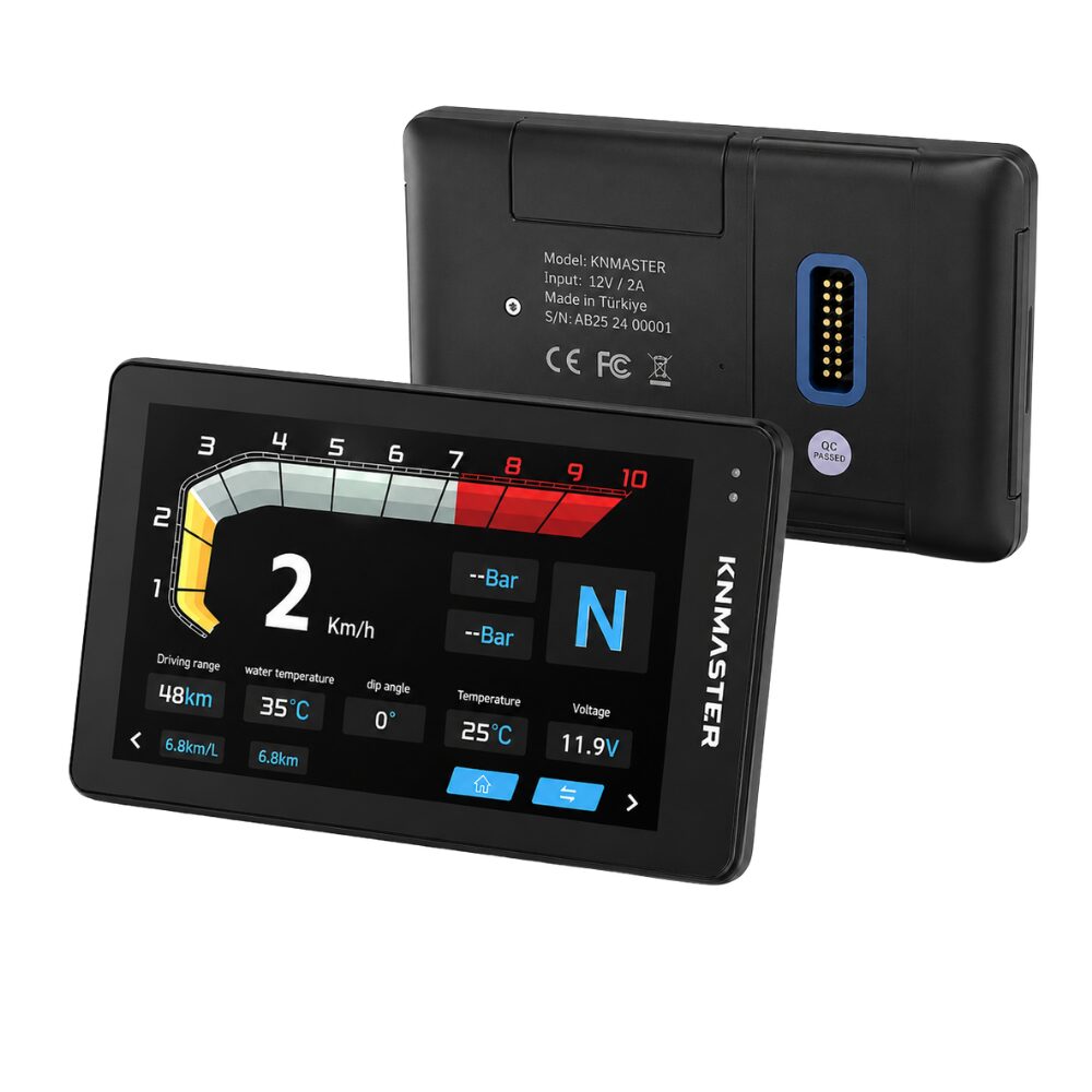 KNMASTER MOTOPLAY BM1 –  7″ BMW Uyumlu Motosiklet CarPlay & Android Auto Multimedya Ekranı