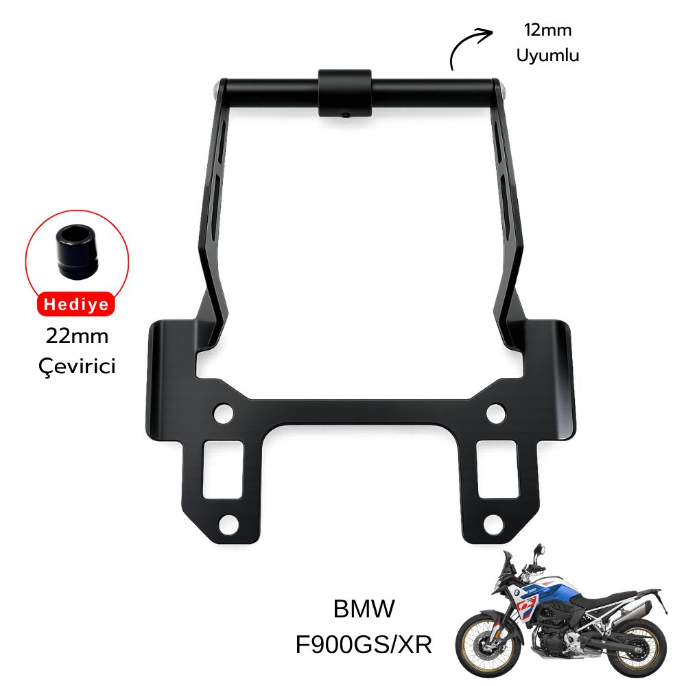 Pixel – BMW F900 XR / F900 GS (2020–2026) Uyumlu Telefon & Navigasyon Tutucu – Siyah