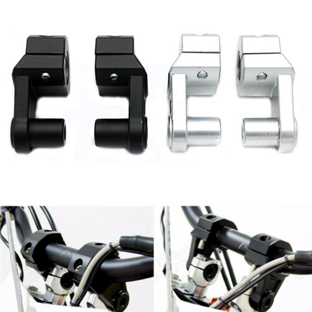 KNMASTER Knmaster Açısı Ayarlanabilir Motosiklet Gidon Yükseltme Takımı