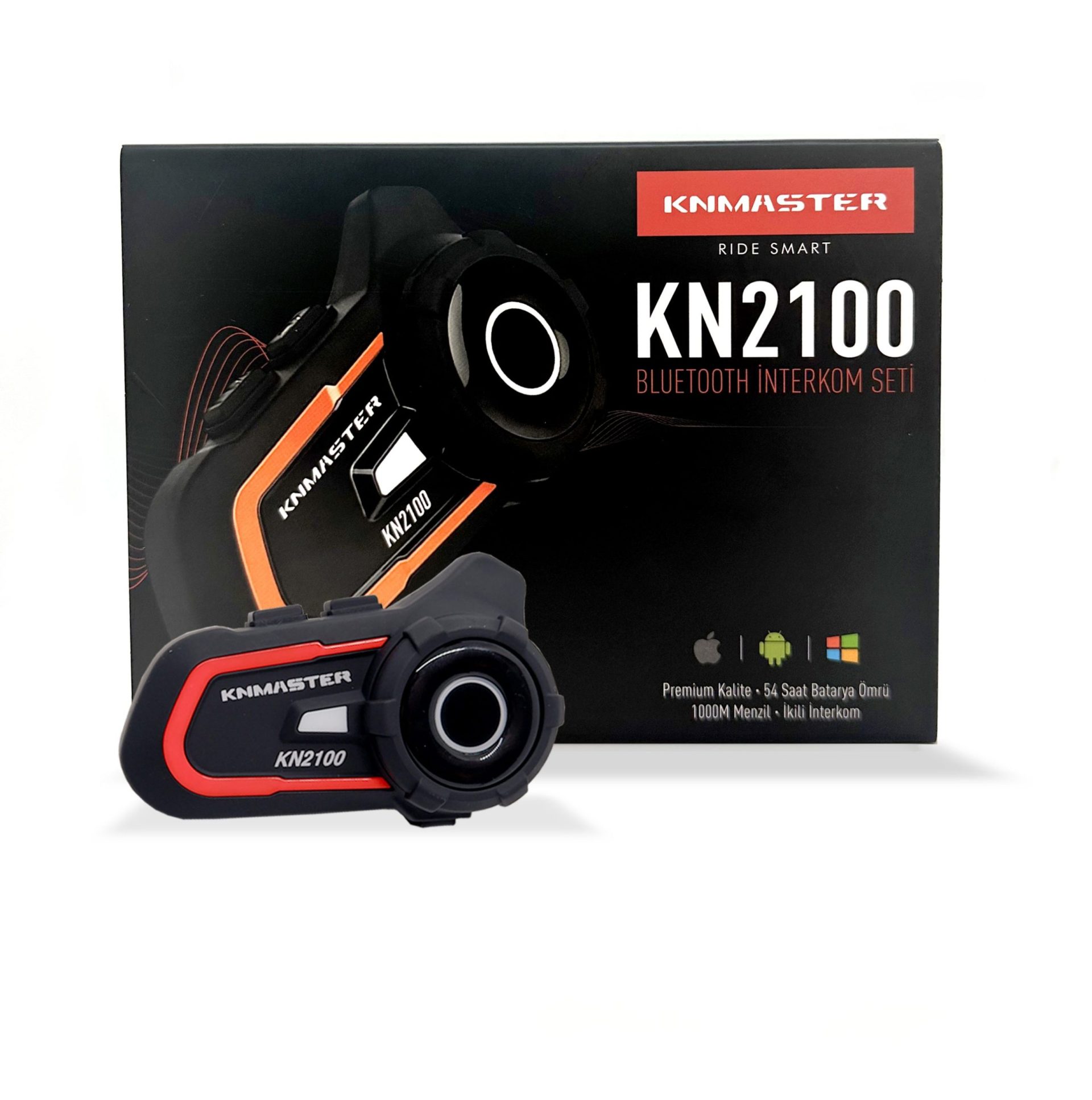 KNMASTER Knmaster KN2100 Motosiklet Kask İnterkom Bluetooth Intercom Kulaklık Seti