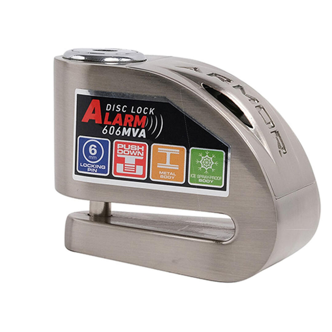 Armor 606 MVA 6MM Paslanmaz Çelik Alarmlı Disk Kilidi